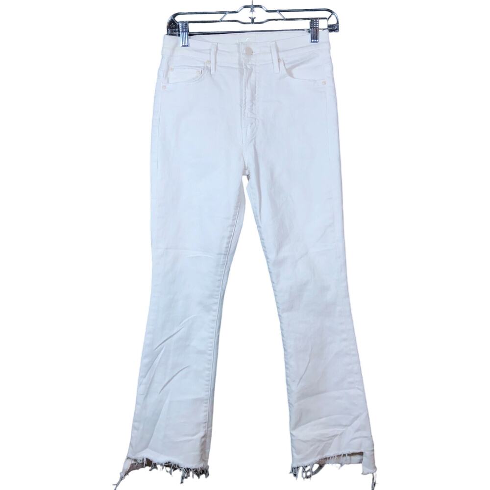 MOTHER -The Insider Crop Step Fray jeans-Cream Puff-26